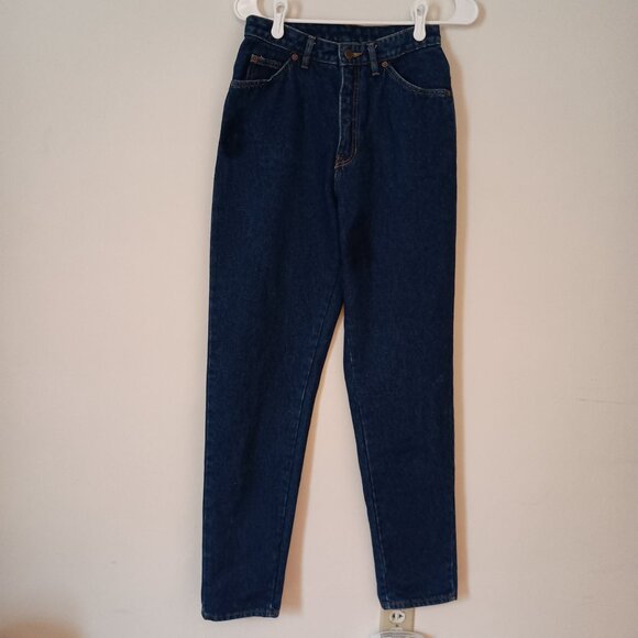Gap Y2K Vintage High Rise Baggy Dark Blue Denim Jeans Juniors Size 9/10 - Picture 6 of 14